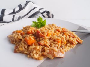 Maple Streaky Bacon and Pumpkin Risotto