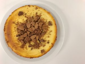 Baked Eggnog Cheesecake
