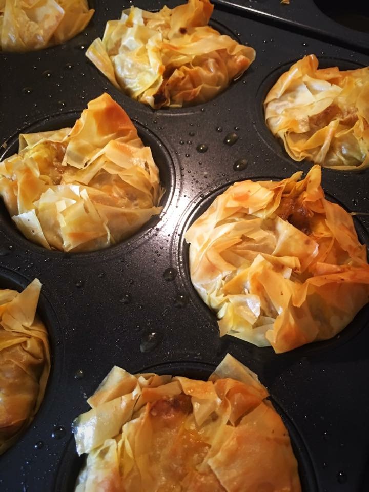 Indian Spiced Mince Meat Filo Cups