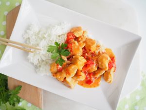 One pan sweet chilli chicken