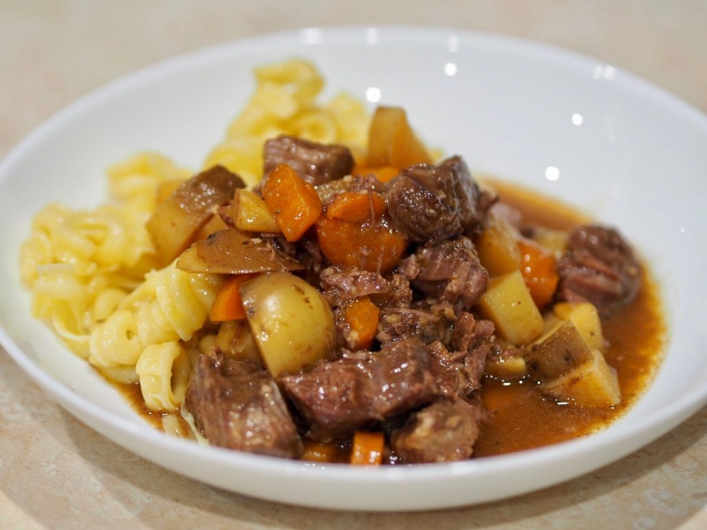 Slow Cooker Oyster Blade Steak and Vegetable Stew This Is Cooking for