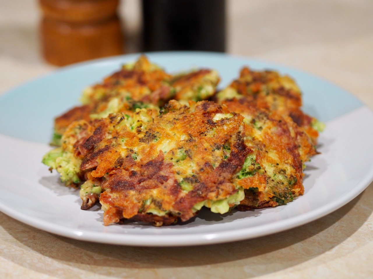 Pepperoni, Broccoli and Cheese Fritters