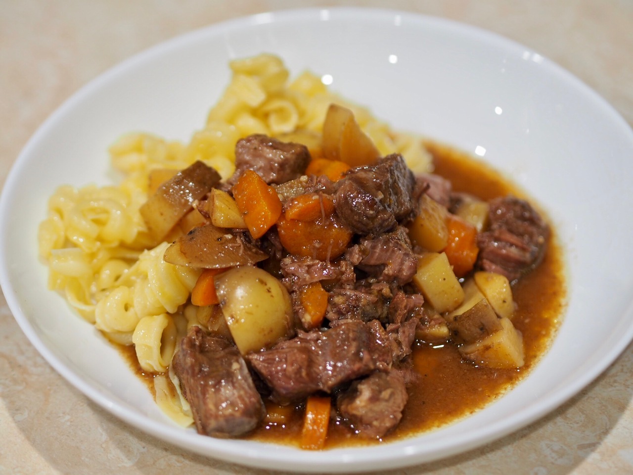 Slow Cooker Oyster Blade Steak and Vegetable Stew
