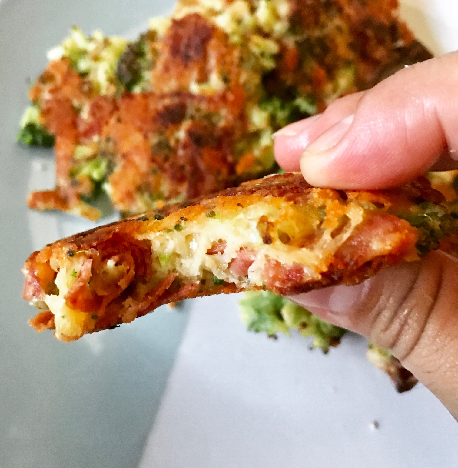 Pepperoni, Broccoli and Cheese Fritters