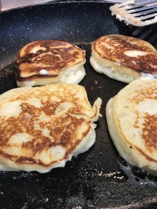 Ricotta Pancakes with Banana and Honey