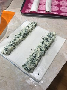 Ricotta and Spinach Rolls