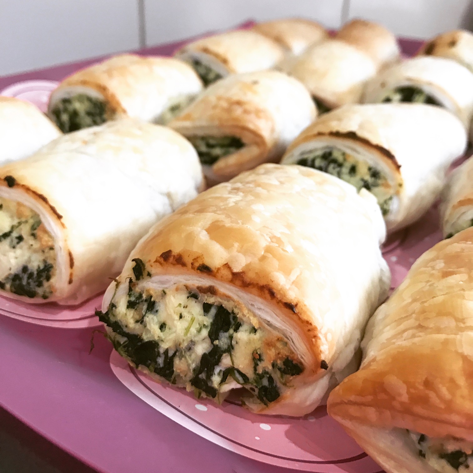 Ricotta and Spinach Rolls
