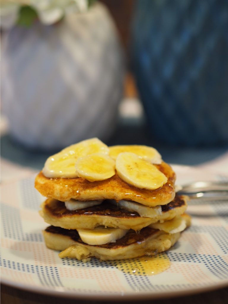 Ricotta Pancakes with Banana and Honey This Is Cooking for Busy