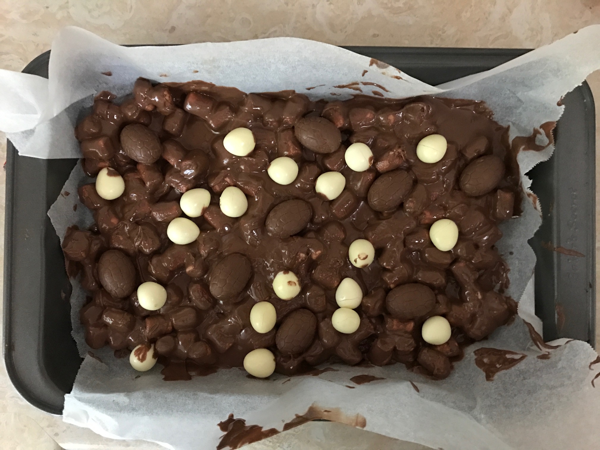 Two Layer Easter Rocky Road