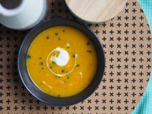 Curried Pumpkin and Bacon Soup