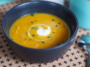 Curried Pumpkin and Bacon Soup