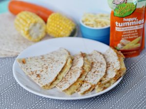 Cheesy Wholemeal Chicken, Sweet Corn & Barley Quesadillas