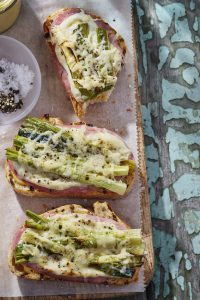 Triple Smoked Ham, Leek and Cheese Toasties