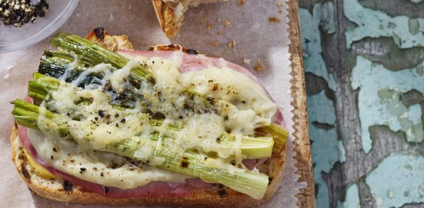 Triple Smoked Ham, Leek and Cheese Toasties