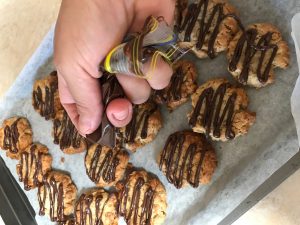 Granola Choc Drizzle Biscuits