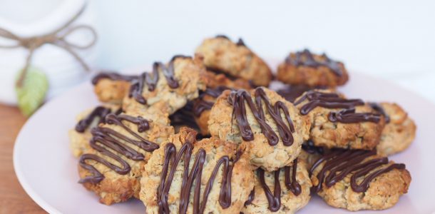 Granola Choc Drizzle Biscuits