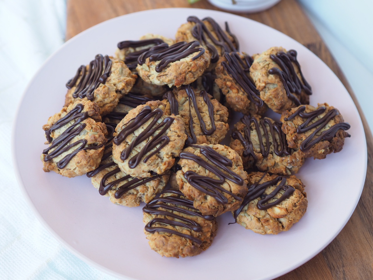 Granola Choc Drizzle Biscuits