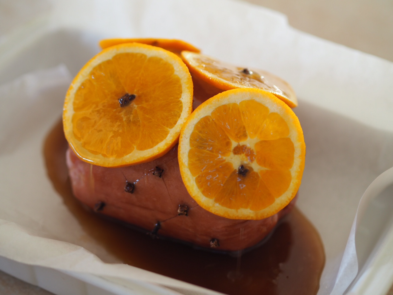 Honey and Orange Baked Leg Ham