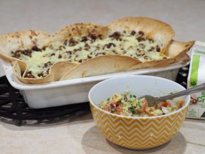 Mexican Beef Tortilla Pie