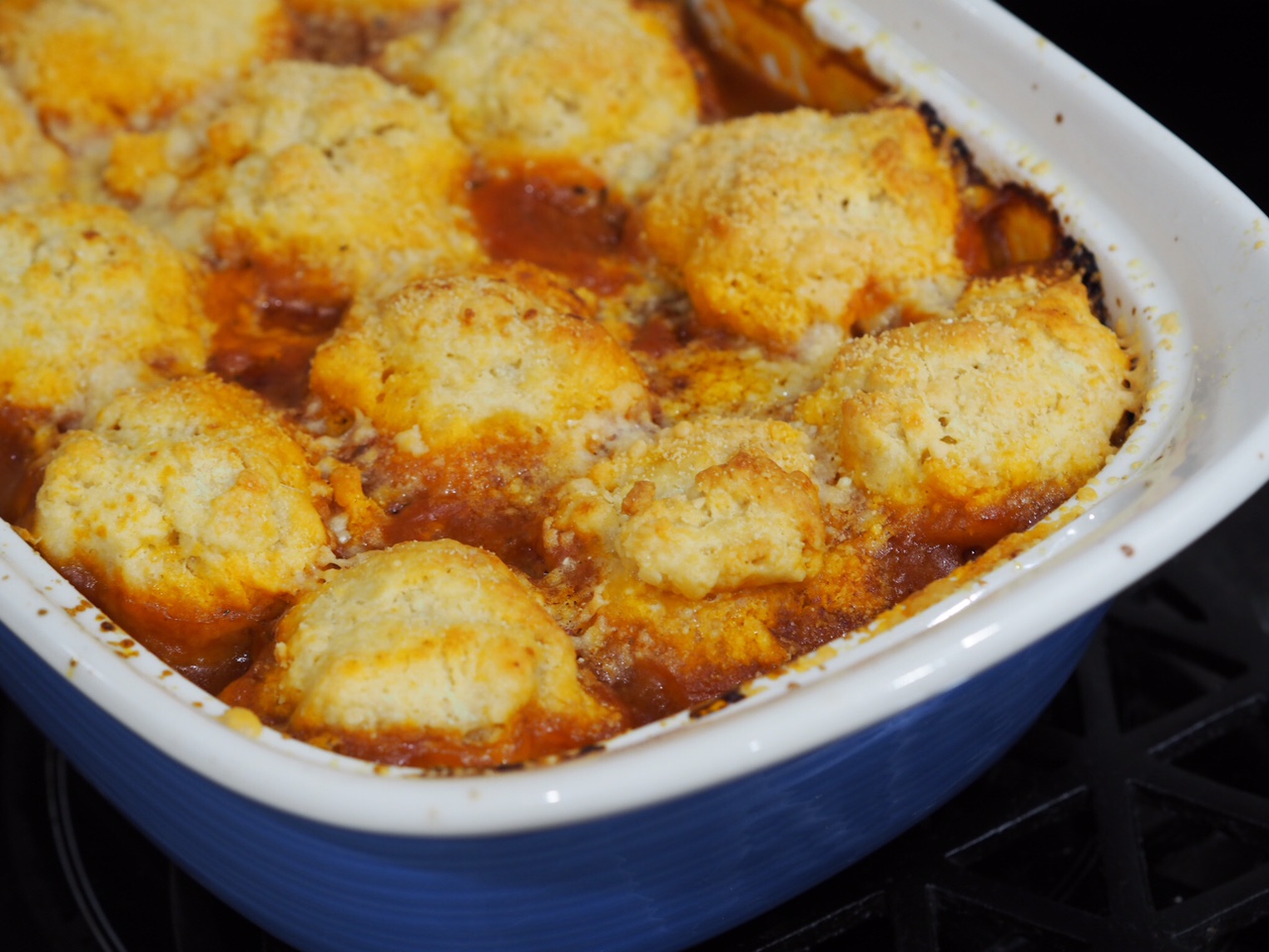 Beef Bolognese Casserole with Parmesan Dumplings