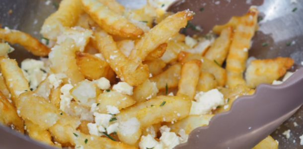 Oven Baked Chips with Feta