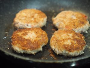 Turkey and Salami Burger patties