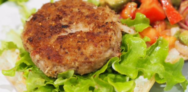Turkey and Salami Burger patties