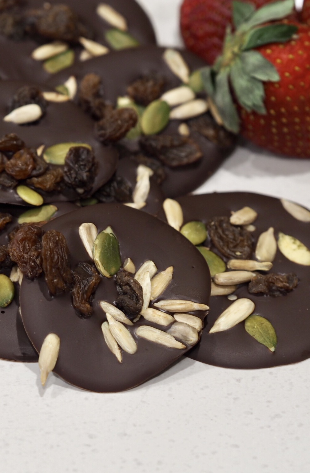 Dark Chocolate and Seed Mix Discs