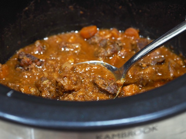 Slow Cooker Beef and Red Lentil Stew - Dump Bag