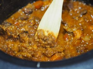 Beef Bolognese Casserole with Parmesan Dumplings