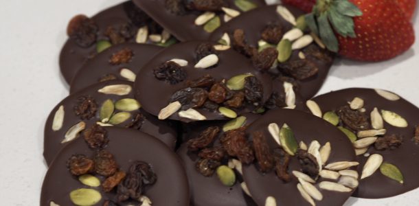 Dark Chocolate and Seed Mix Discs