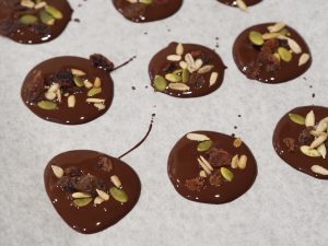 Dark Chocolate and Seed Mix Discs