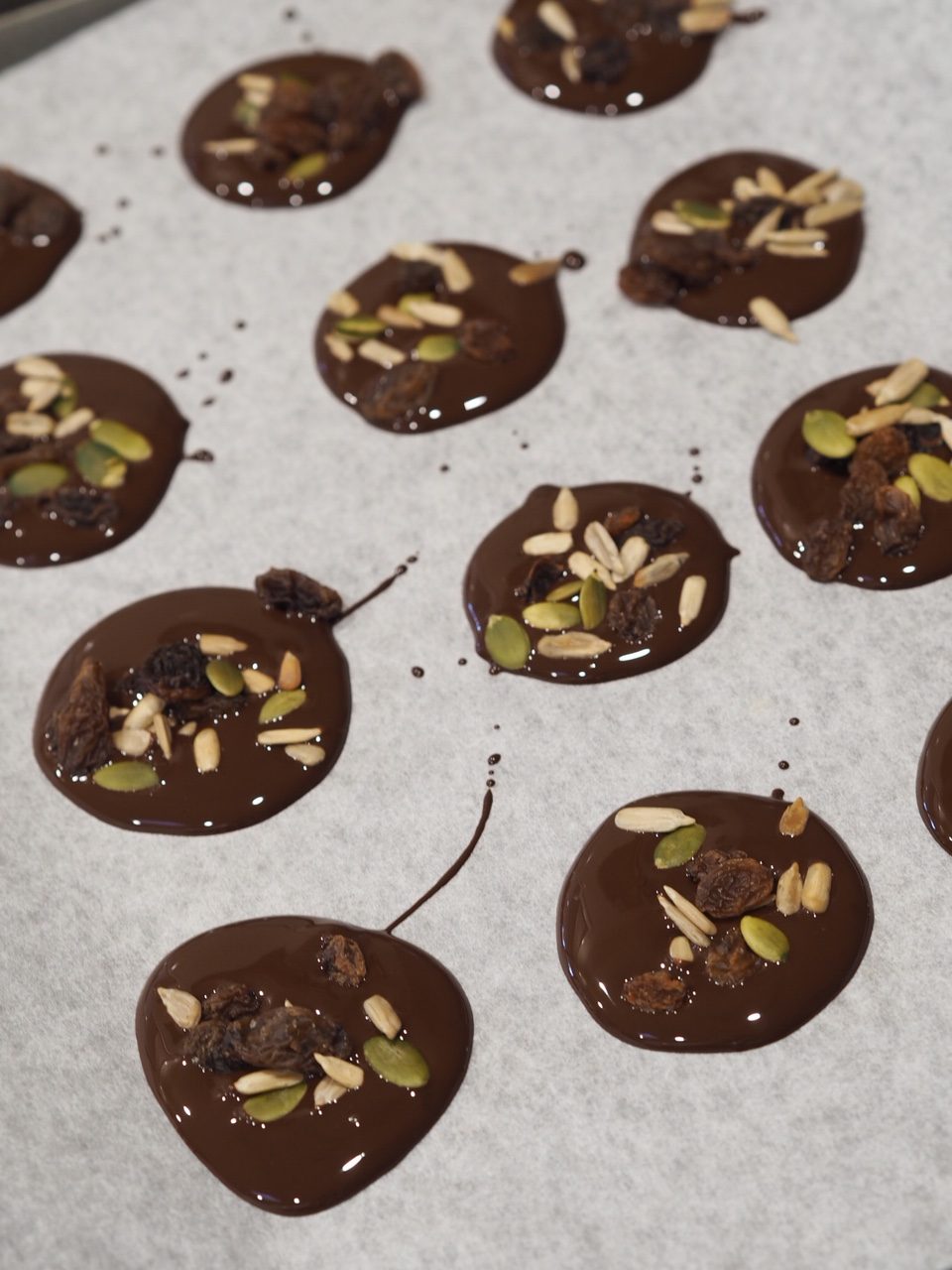 Dark Chocolate and Seed Mix Discs