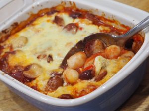 Baked Gnocchi and Chorizo