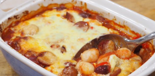 Baked Gnocchi and Chorizo