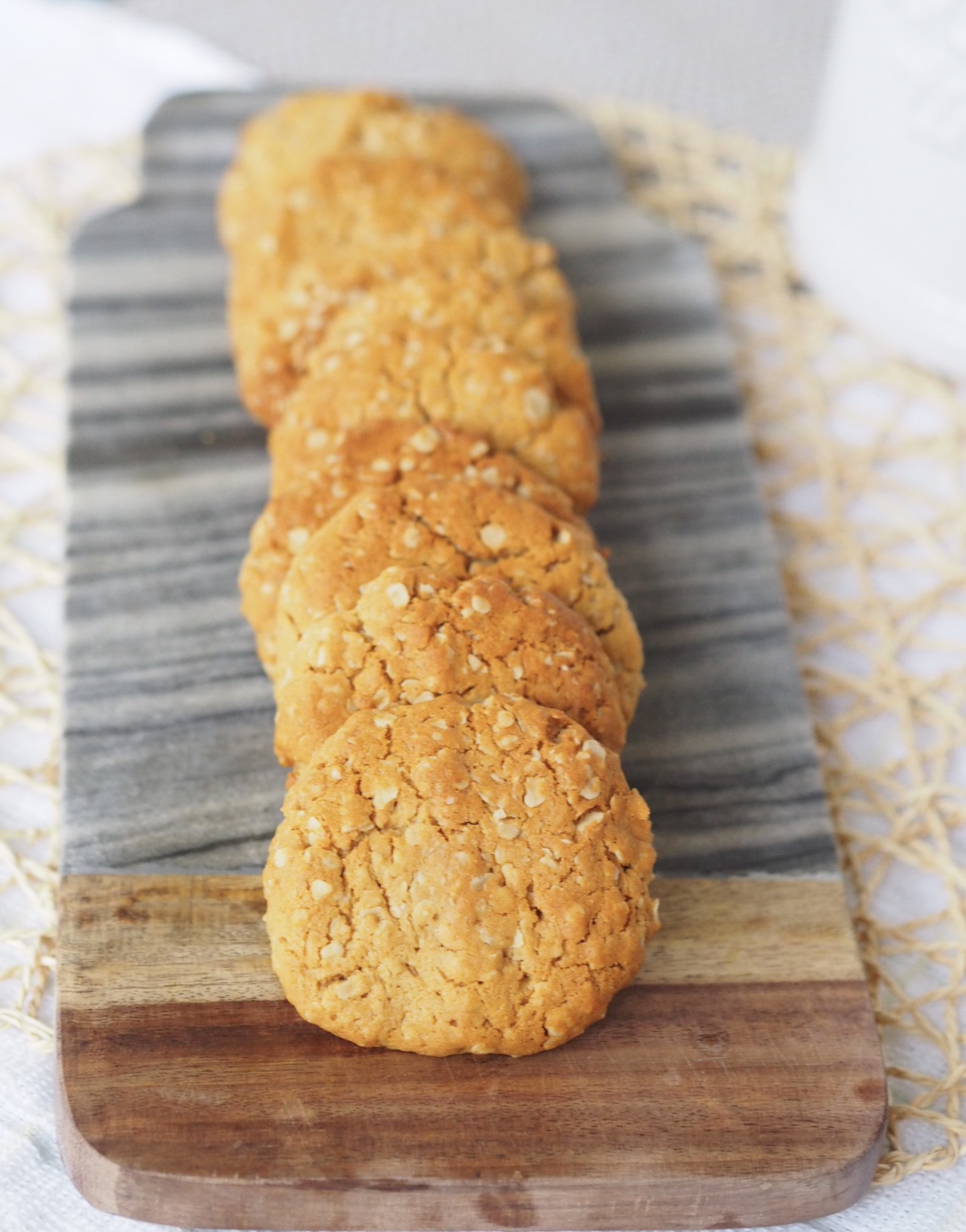 Oat, Peanut Butter and Honey Biscuits