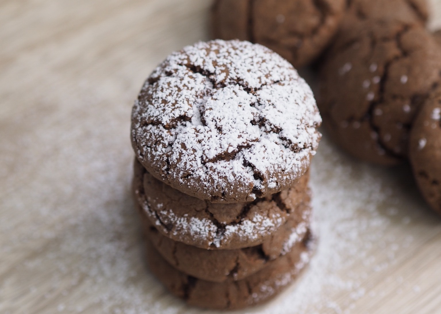 Chocolate Crinkle Biscuits