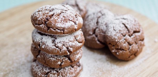 Chocolate Crinkle Biscuits