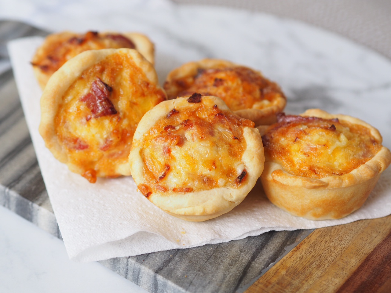 Smokey BBQ Streaky Bacon and Leek Tartlets