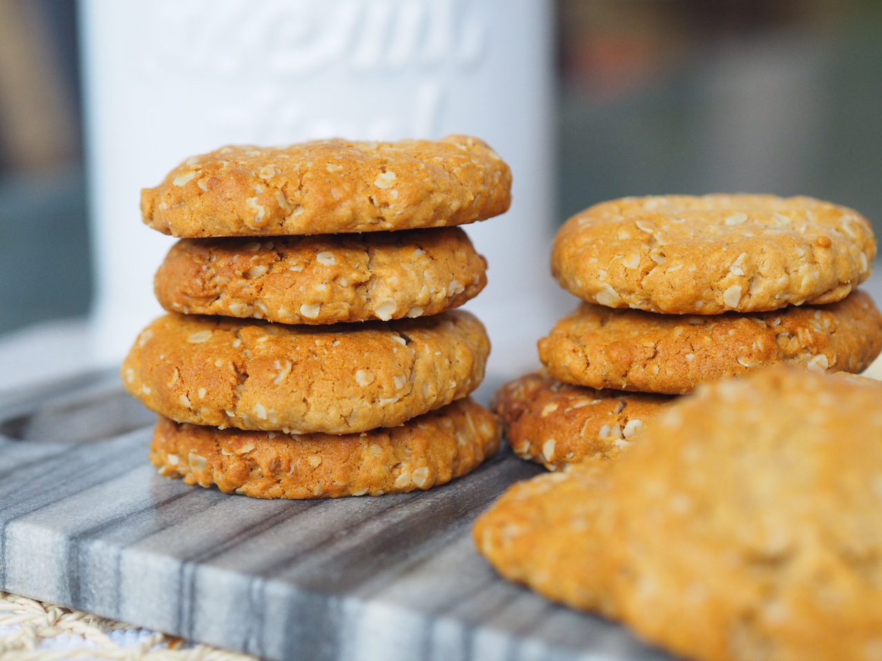 Oat, Peanut Butter and Honey Biscuits