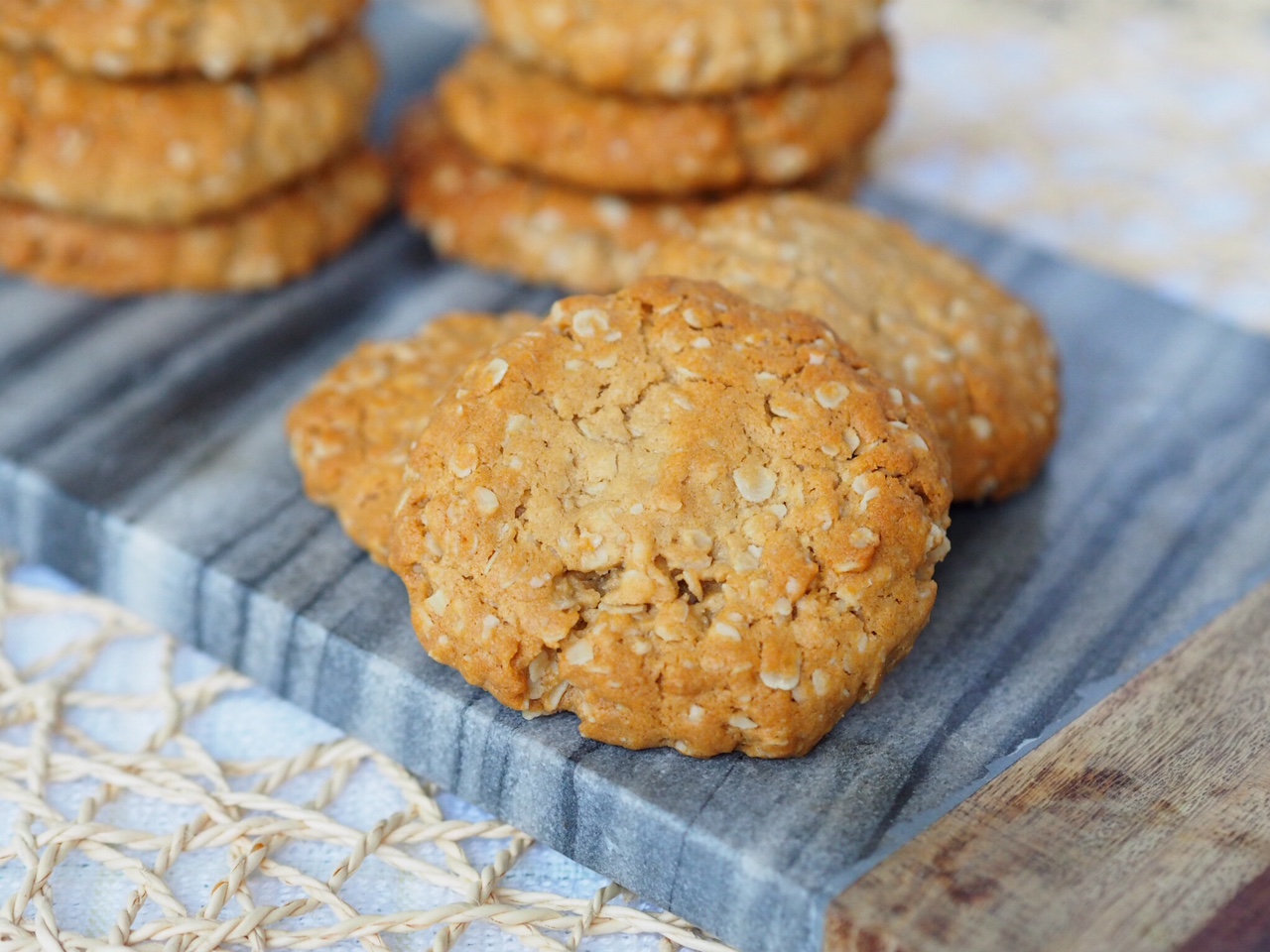 Oat, Peanut Butter and Honey Biscuits