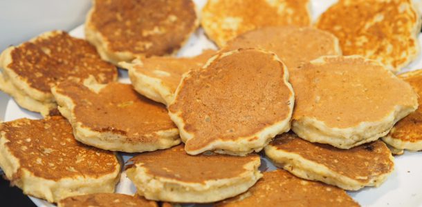 Wholemeal No Added Sugar Apple and Banana Pikelets