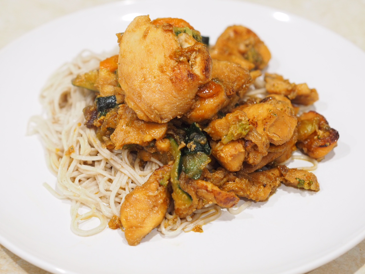 Honey, Soy and Garlic Chicken with Soba Noodles