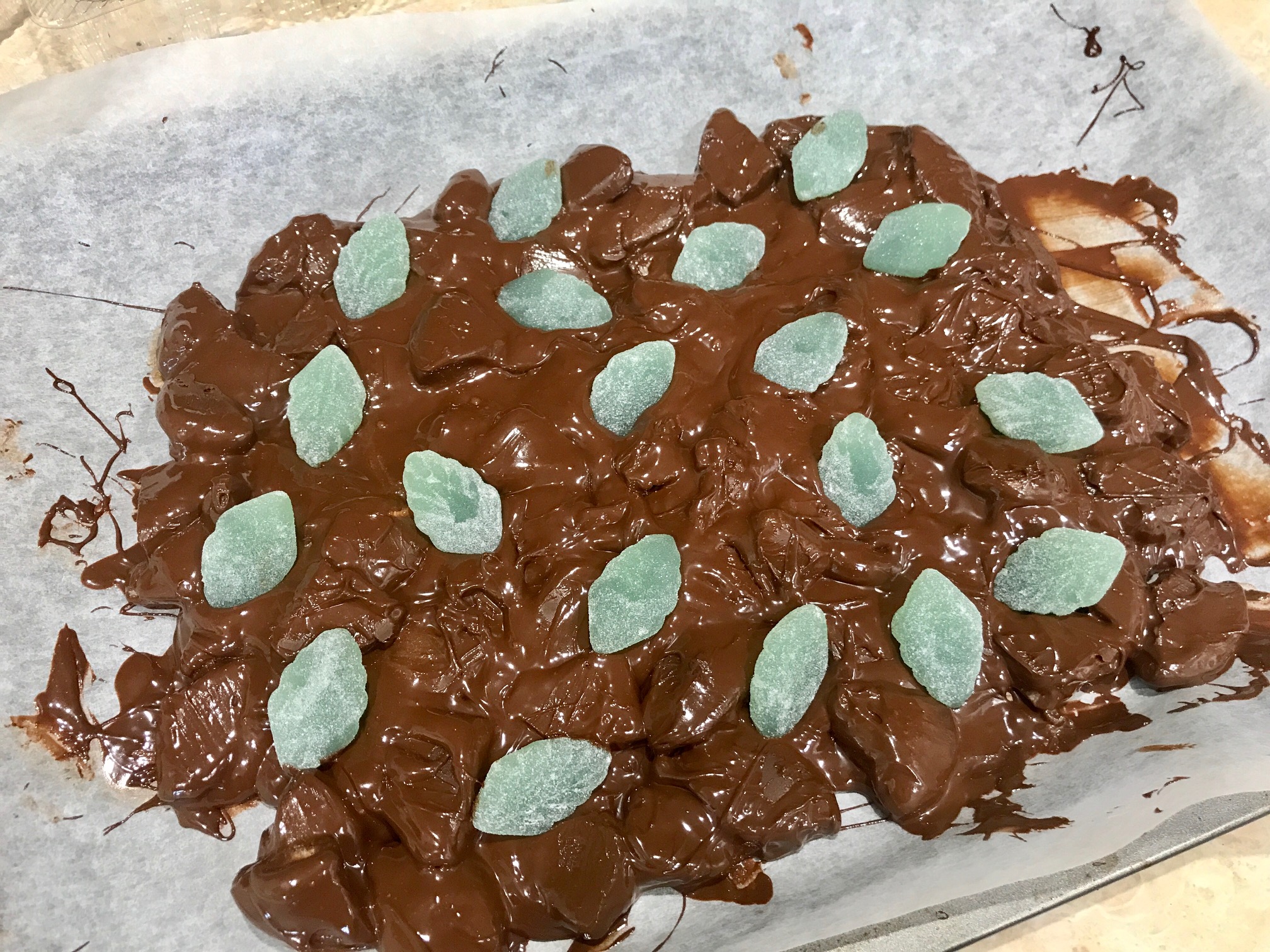 Mint Slice Chocolate Bark