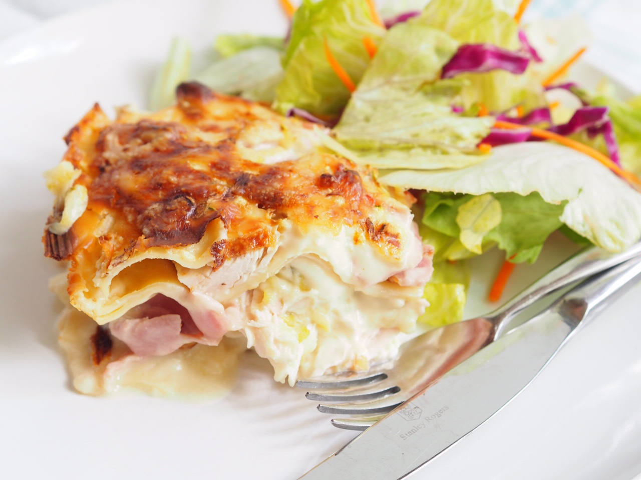 Chicken Cordon Bleu Lasagna