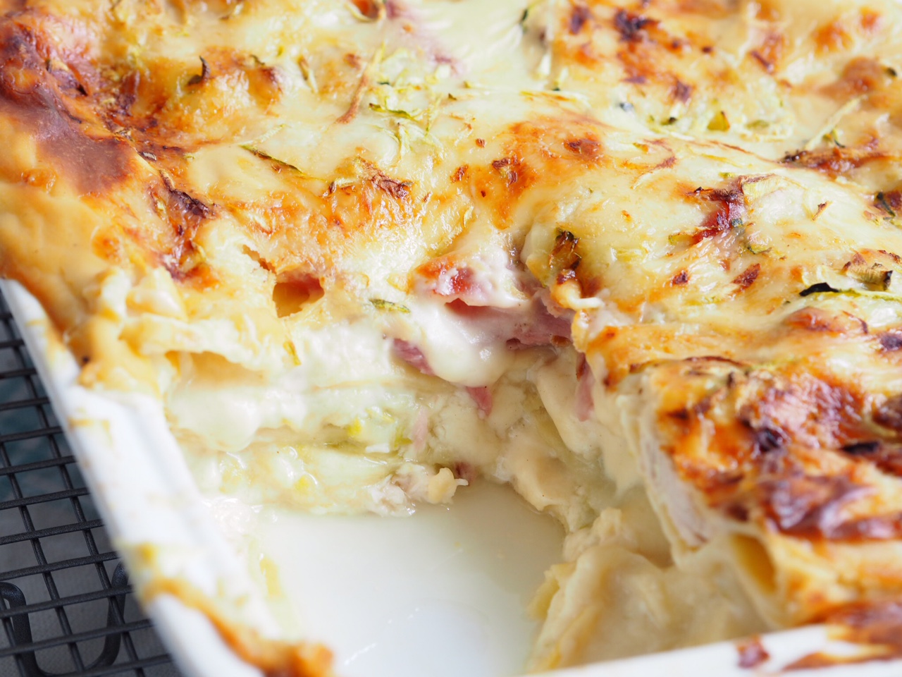 Chicken Cordon Bleu Lasagna