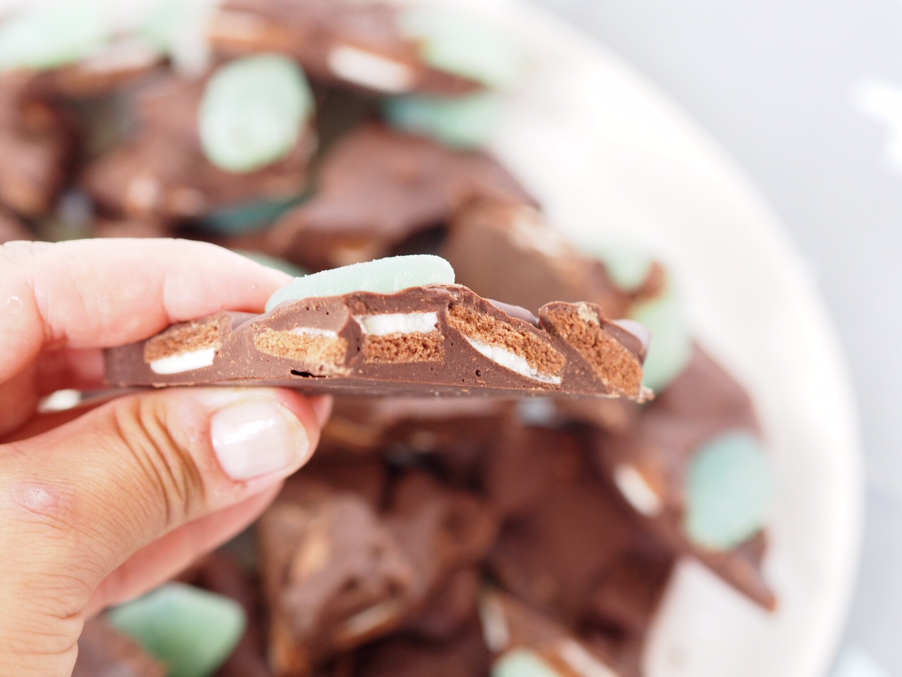 Mint Slice Chocolate Bark