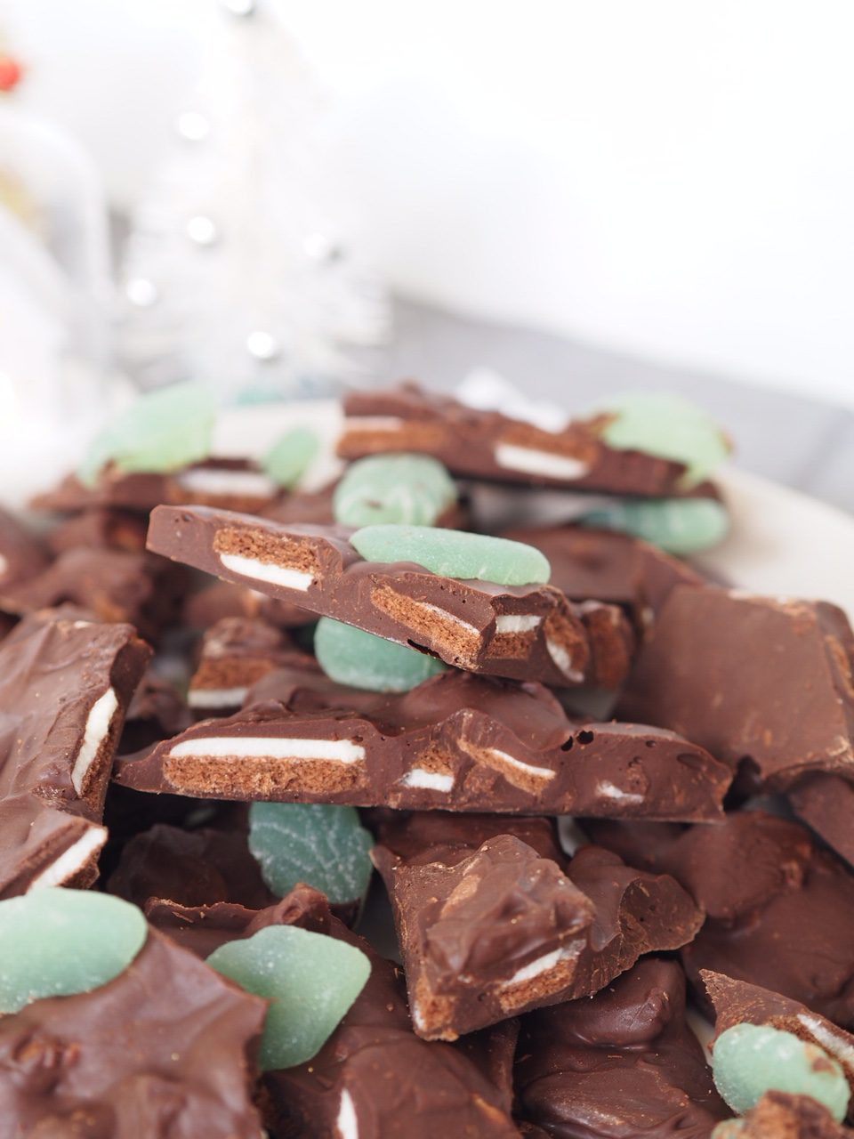 Mint Slice Chocolate Bark