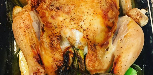 Super Easy Flavour Packed Roast Chicken - Eschallot and Garlic