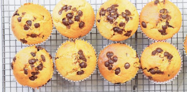 Custard Choc Chip Muffins